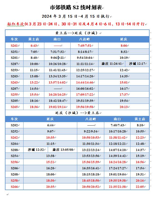 S2号线最新时刻表，启程探索自然美景之旅